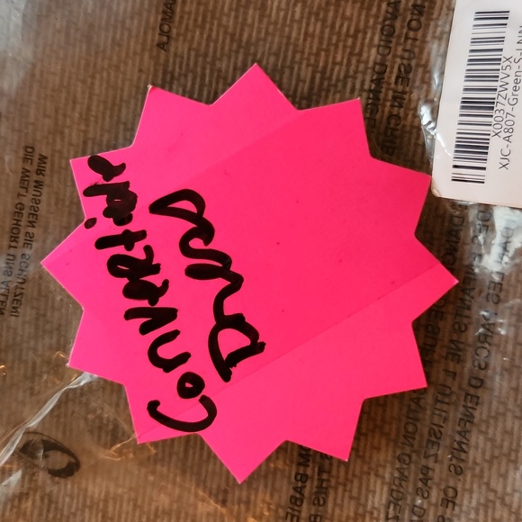 Sexy one shoulder pretty green dress, heavy material, made well Amazon sm BNWT - Picture 2 of 7